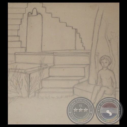 BOCETO, Dibujo sobre papel de MABEL ARCONDO